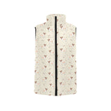 Jack Russel Pattern Print Design 02 Women's Padded Vest