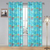 Math Pattern Print Design 02 Gauze Curtain