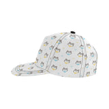 Cute Siberian Husky pattern All Over Print Snapback Cap