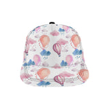 Watercolor air balloon cloud pattern All Over Print Snapback Cap