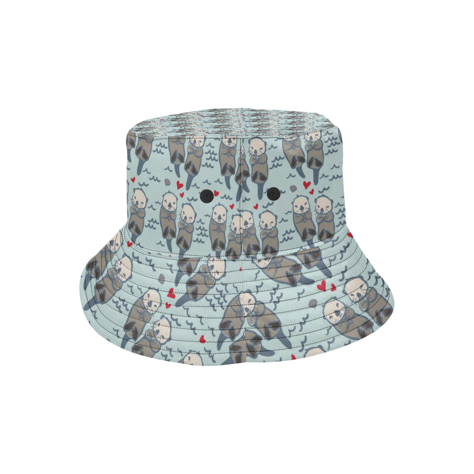 Lovely Sea Otter Pattern Unisex Bucket Hat