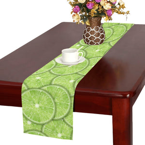 Slices of Lime pattern Table Runner