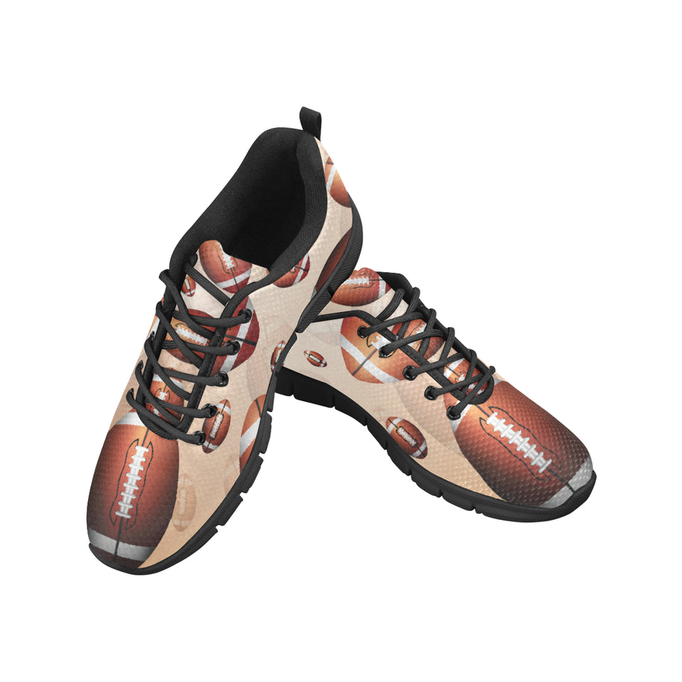 American football ball design pattern Men's Sneaker Shoes