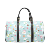Cute snowman snowflake pattern Travel Bag
