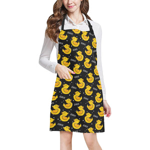 Duck Toy Pattern Print Design 05 All Over Print Adjustable Apron