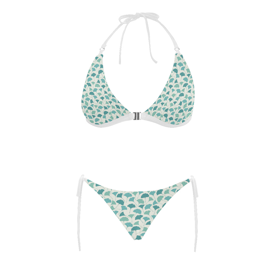 Green ginkgo leaves pattern Sexy Bikinis Two-Piece Swimsuits