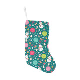 Snowman bird decorative elements christmas pattern Christmas Stocking