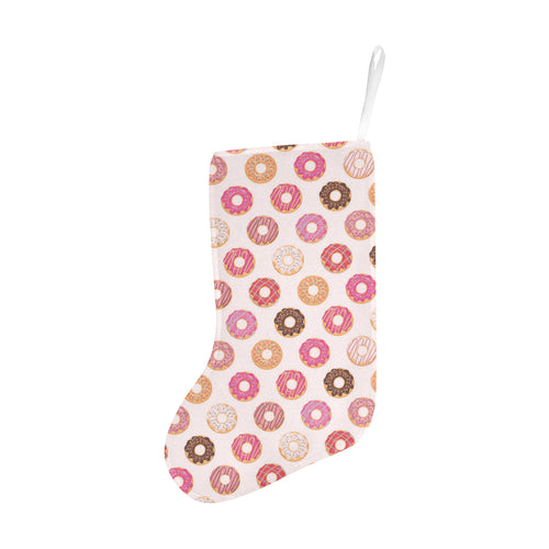 Colorful donut pattern Christmas Stocking