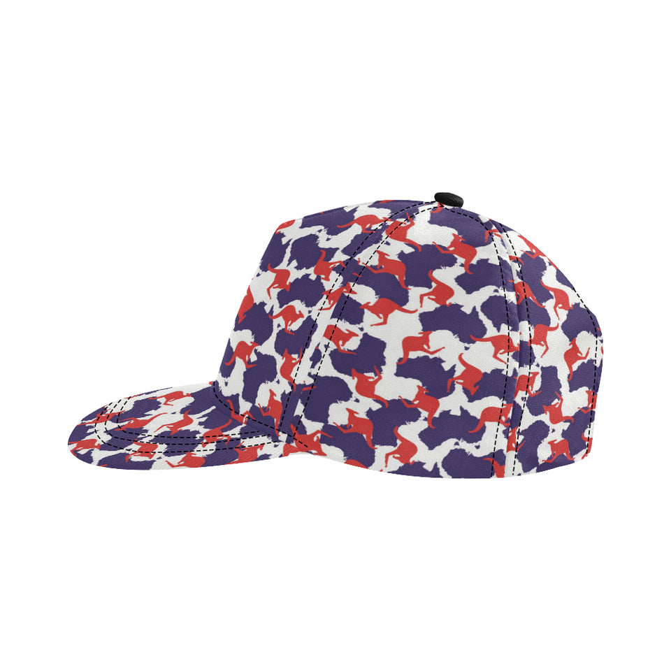 Kangaroo Australian pattern All Over Print Snapback Cap