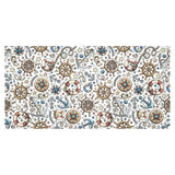 Cute nautical steering wheel anchor pattern Tablecloth