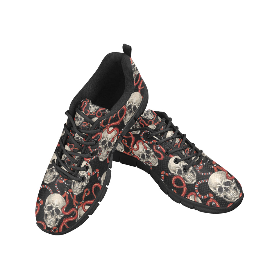 Red snake skull pattern Women's Sneaker Shoes