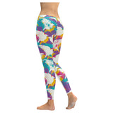 Colorful crow illustration pattern Women's Legging Fulfilled In US