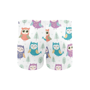 Cute owl pattern Men's Swimming Trunks