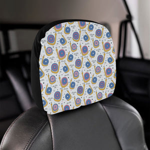 Snail Pattern Print Design 05 Car Headrest Cover