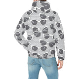 Sun Glasses Pattern Print Design 04 Men's Padded Hooded Jacket