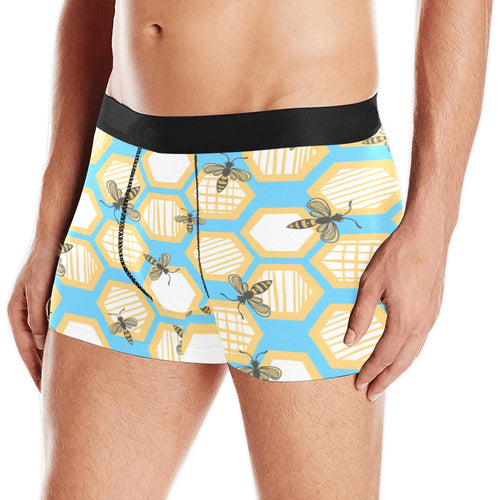 Bee honeycomb pattern Men's All Over Print Boxer Briefs Men's Underwear