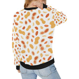 peanuts pattern Women's Crew Neck Sweatshirt