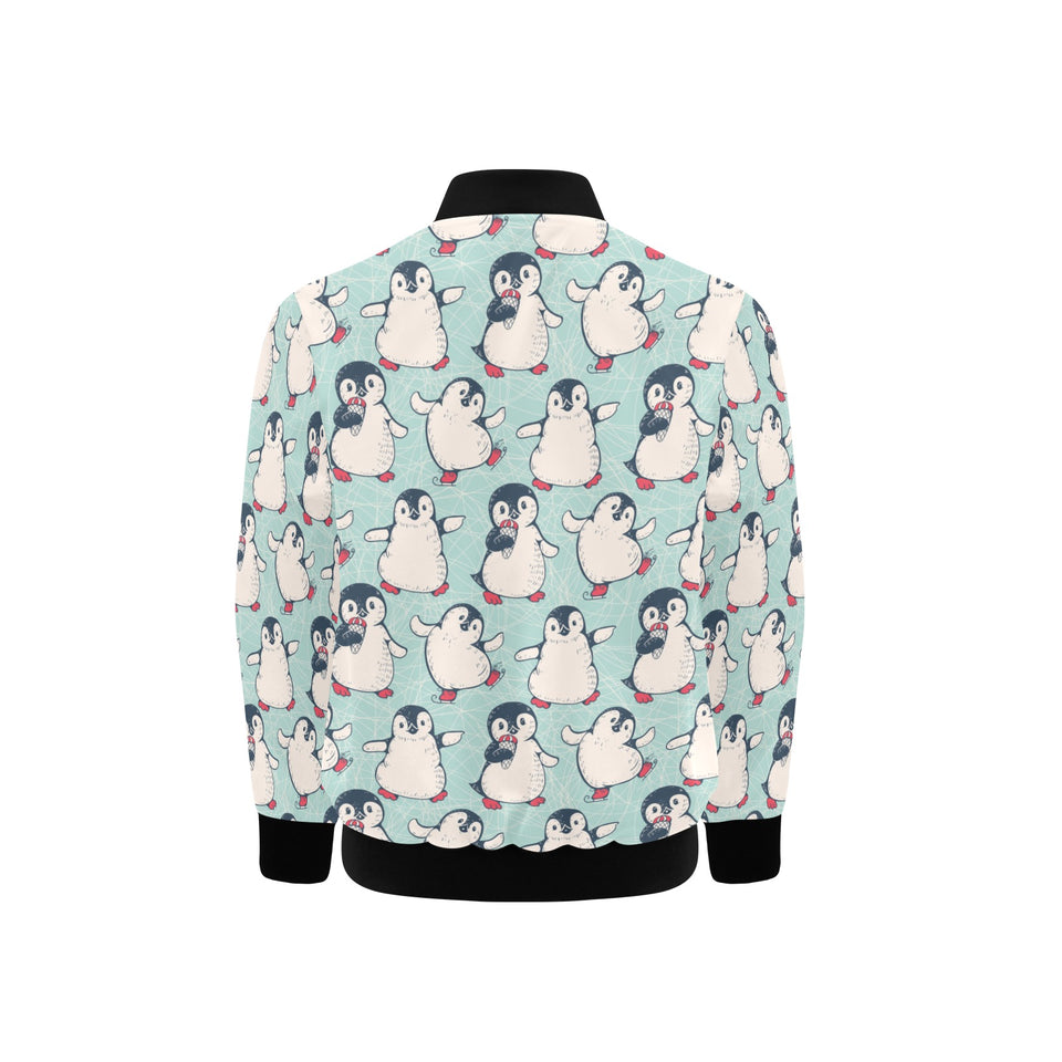 Cute Penguin pattern Kids' Boys' Girls' Bomber Jacket