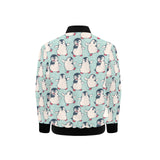 Cute Penguin pattern Kids' Boys' Girls' Bomber Jacket