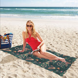 Snake forest pattern Beach Towel