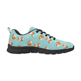 Fox pattern blue b ackground Men's Sneaker Shoes