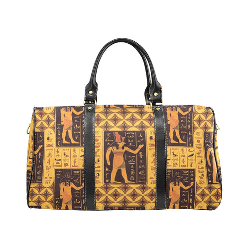 Egypt Hieroglyphics Pattern Print Design 05 Travel Bag