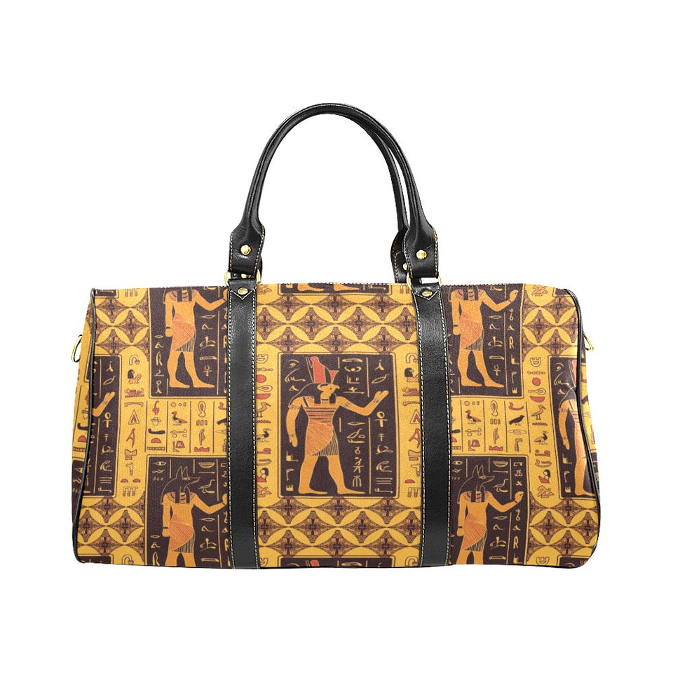 Egypt Hieroglyphics Pattern Print Design 05 Travel Bag