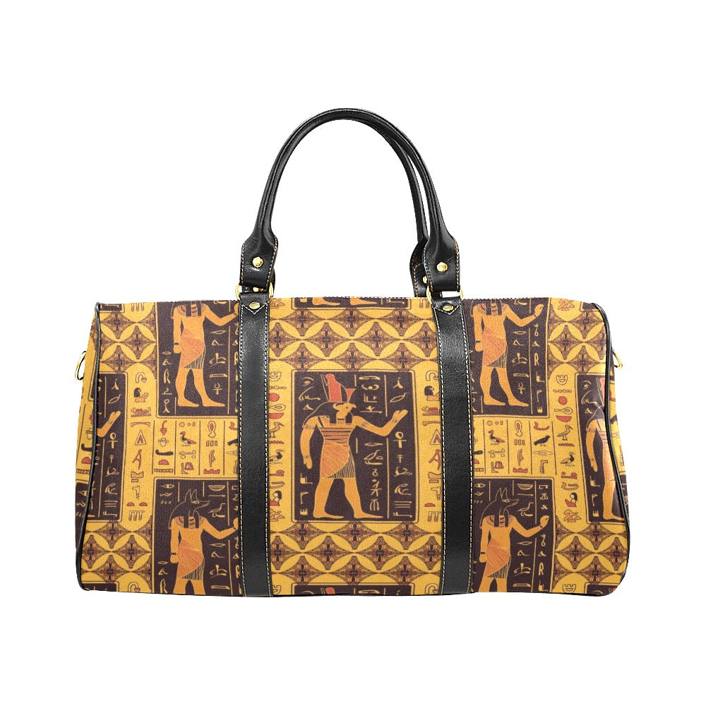 Egypt Hieroglyphics Pattern Print Design 05 Travel Bag