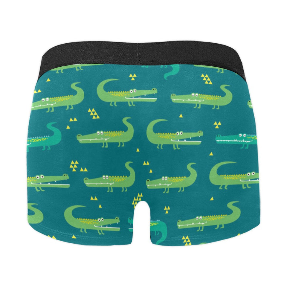 Crocodile pattern Men's All Over Print Boxer Briefs Men's Underwear