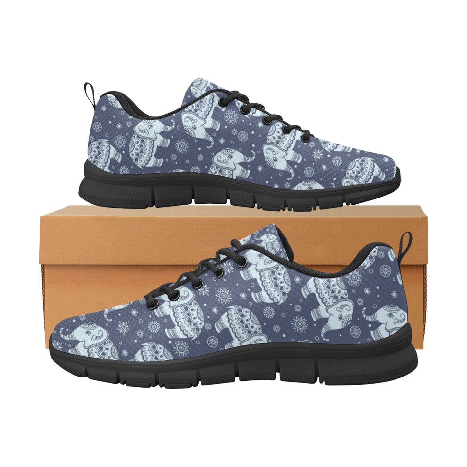 Elephant tribal design pattern Men's Sneaker Shoes