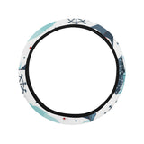 Cute color paper sailboat pattern Car Steering Wheel Cover