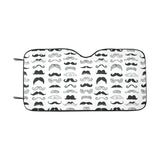 Mustache Beard Pattern Print Design 04 Car Sun Shade