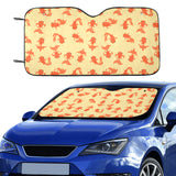 Goldfish Pattern Print Design 02 Car Sun Shade