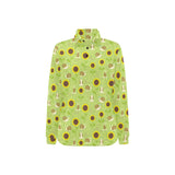 Snail Pattern Print Design 01 Women's Long Sleeve Polo Shirt