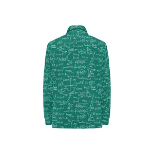Math Pattern Print Design 01 Women's Long Sleeve Polo Shirt