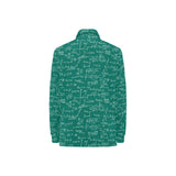 Math Pattern Print Design 01 Women's Long Sleeve Polo Shirt