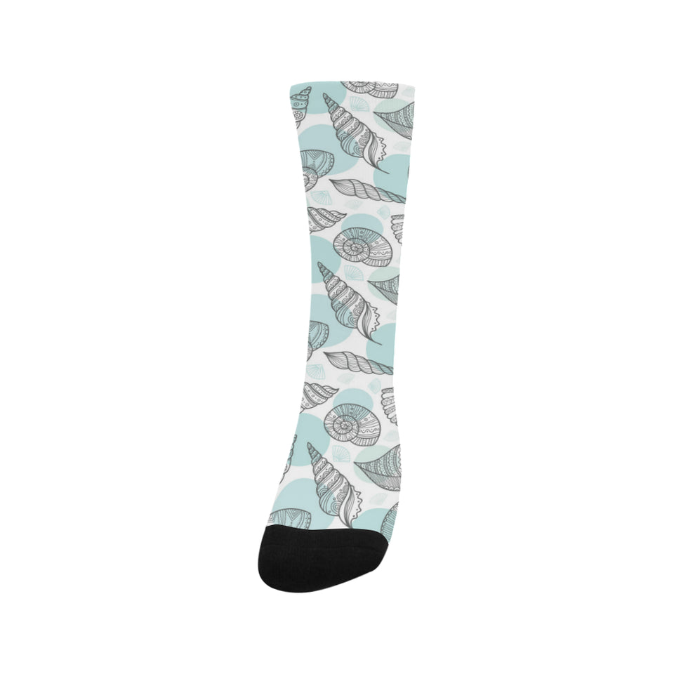 Shell polynesian tribal Crew Socks