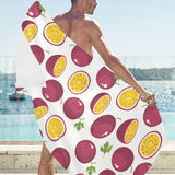 Passion fruit design pattern Beach Towel