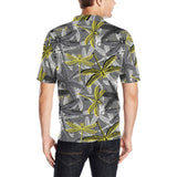 Hand drawn dragonfly pattern Men's All Over Print Polo Shirt