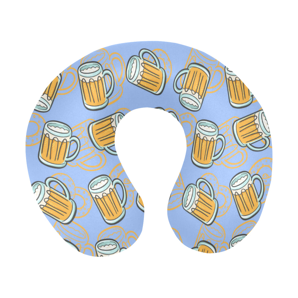 Beer pattern U-Shaped Travel Neck Pillow