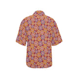 Gear Pattern Print Design 04 Women's All Over Print Hawaiian Shirt