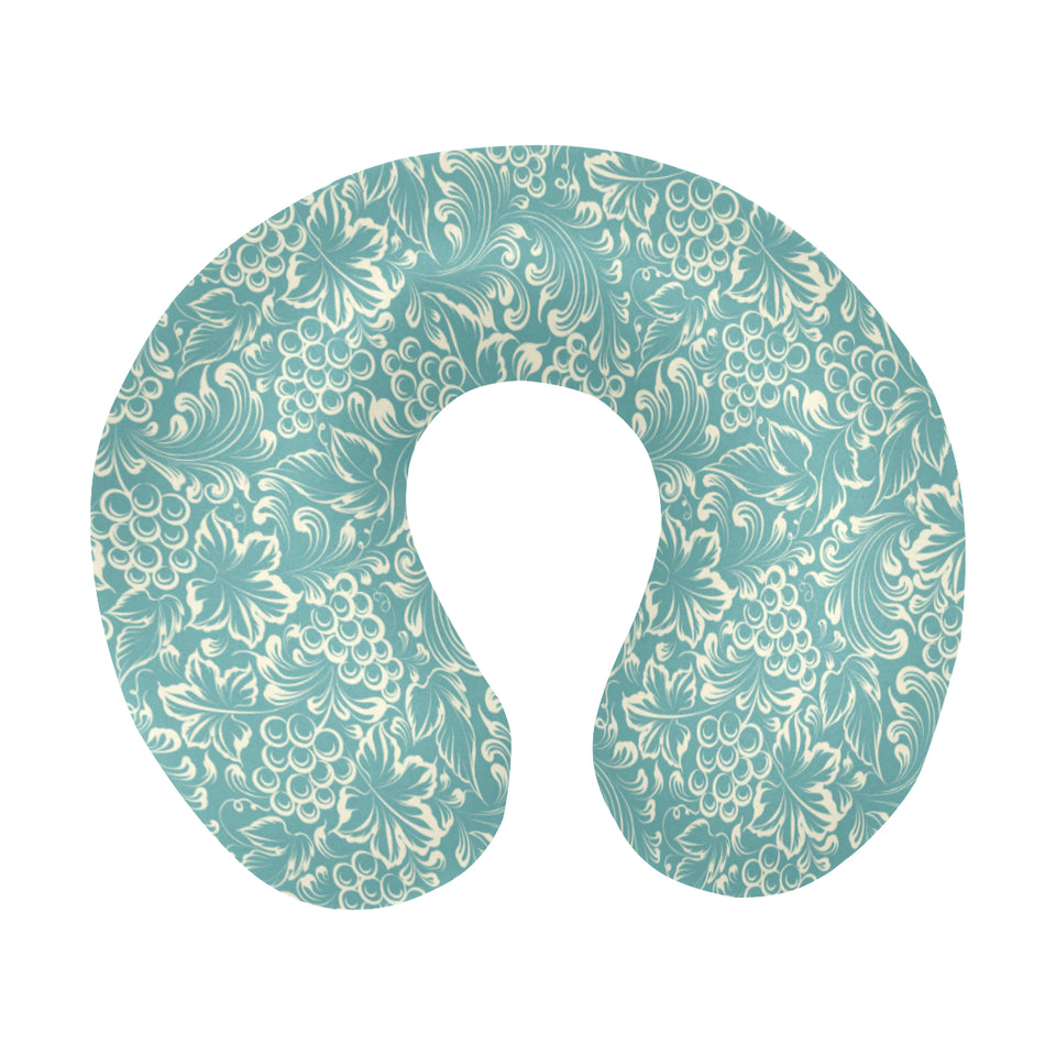 Classic Hand drawn Grape pattern U-Shaped Travel Neck Pillow