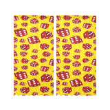 Dice Pattern Print Design 04 Gauze Curtain