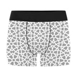 arabic gray pattern Men's All Over Print Boxer Briefs Men's Underwear