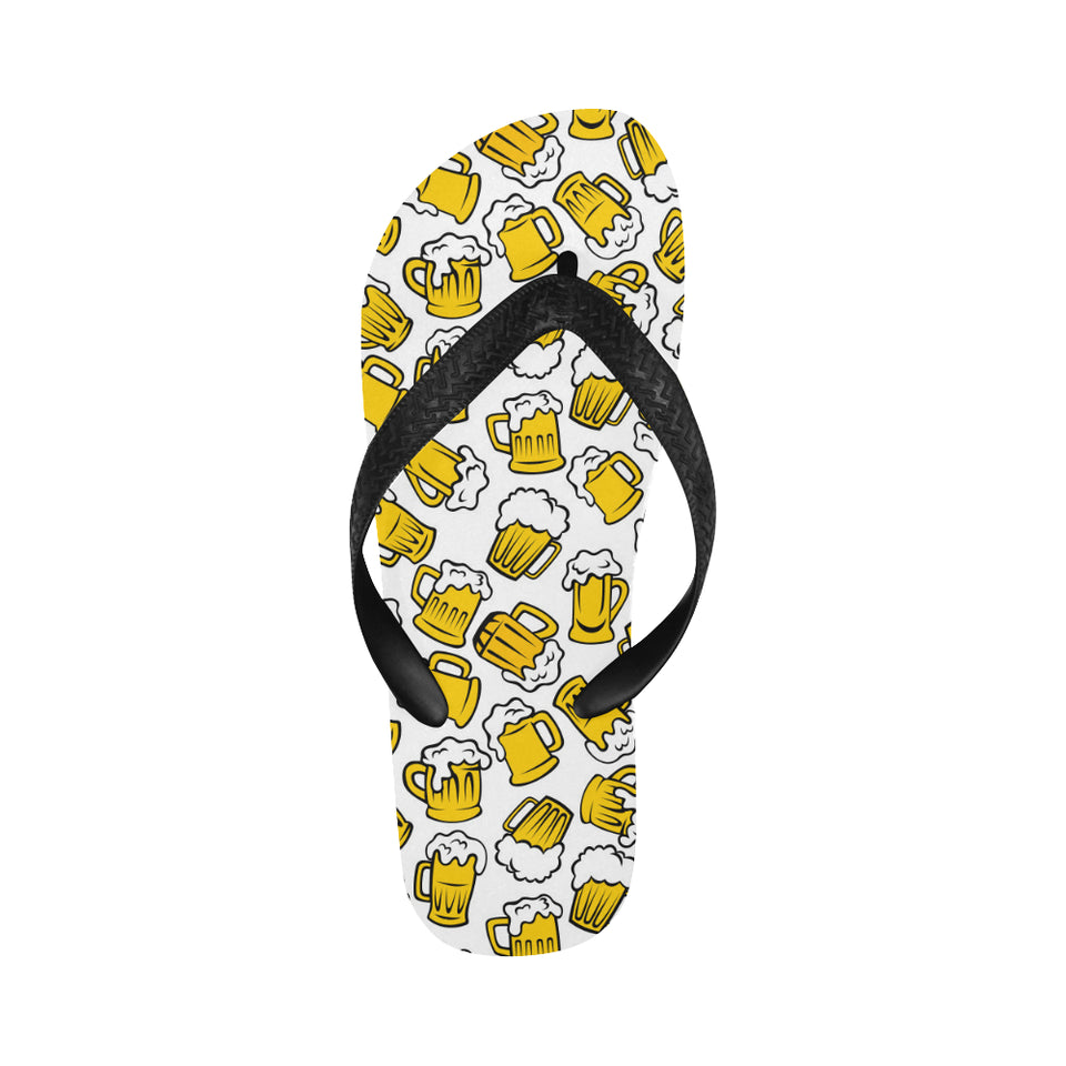 Beer design pattern Unisex Flip Flops