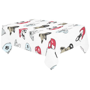French bulldog cup paw pattern Tablecloth