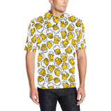 Beer design pattern Men's All Over Print Polo Shirt
