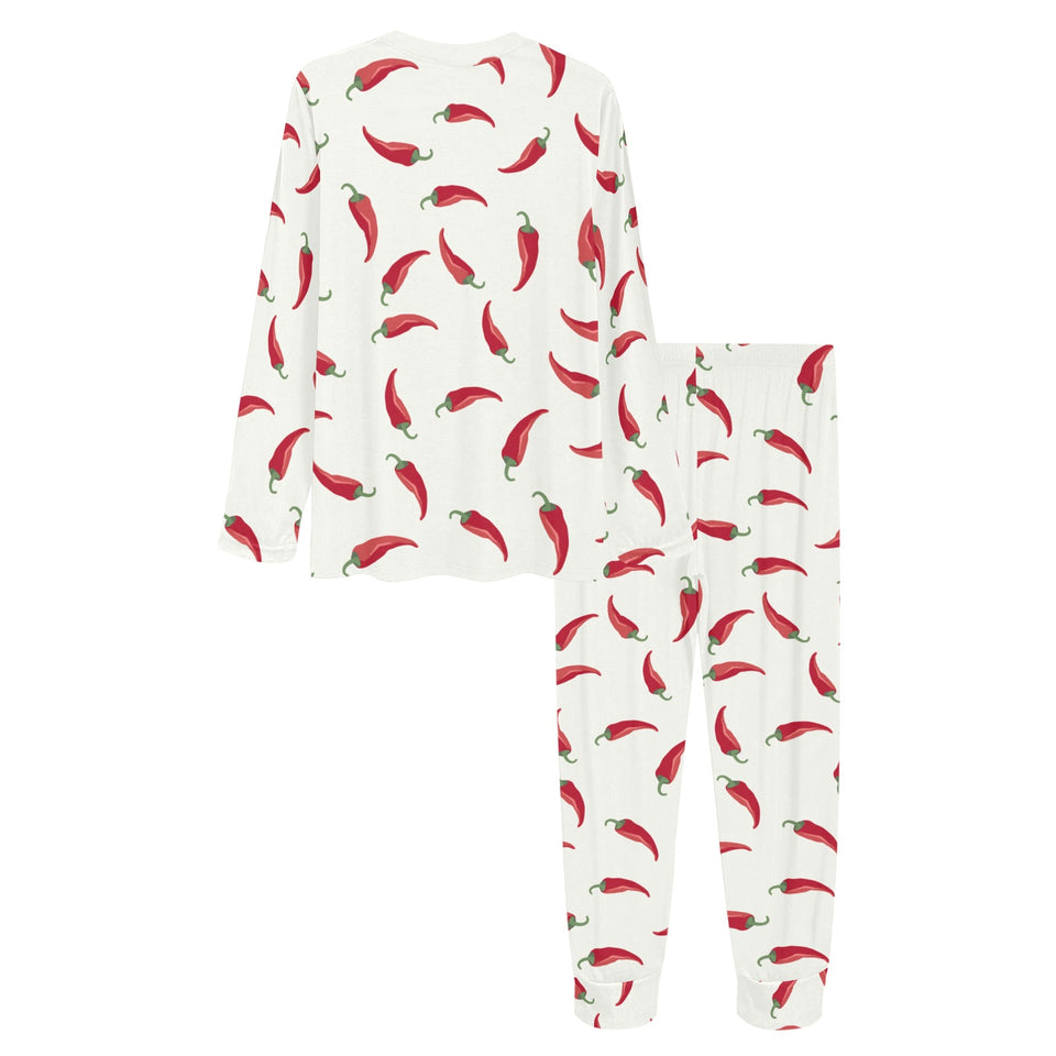 Chili peppers pattern Women's All Over Print Pajama Set