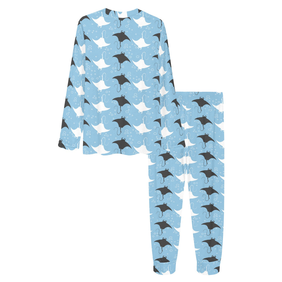 Stingray Pattern Print Design 03 Women's All Over Print Pajama Set