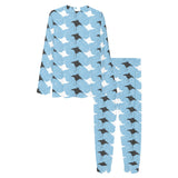 Stingray Pattern Print Design 03 Women's All Over Print Pajama Set